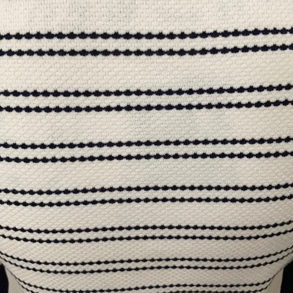 NWT Karen Millen Navy Stripe Peplum Cardigan 8 - Picture 8 of 8